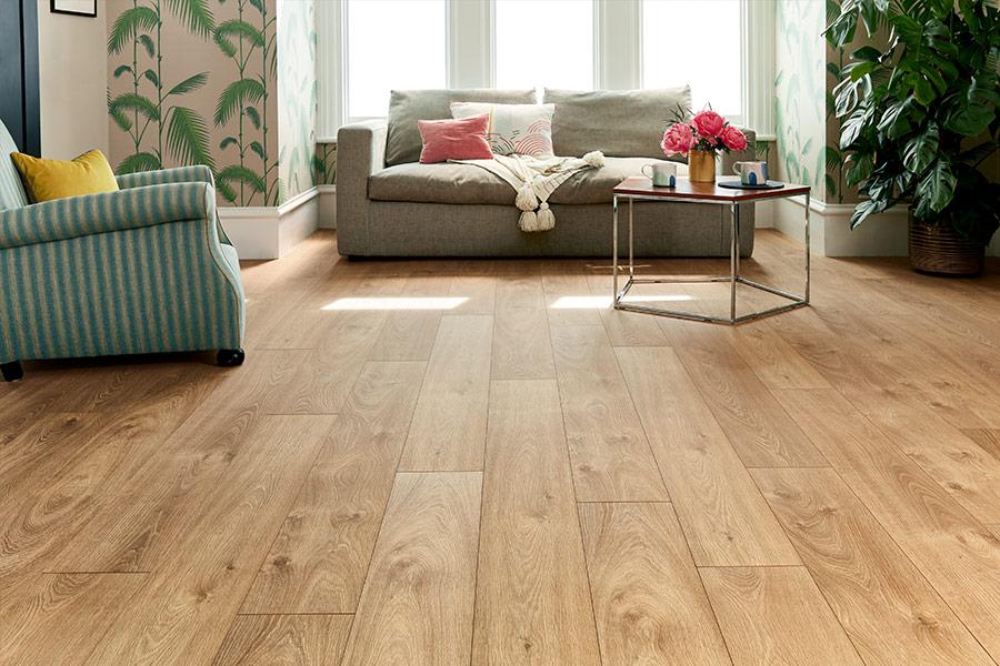 Image of Series Woods 12mm Laminate Flooring Smoked Oak