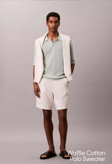 smooth-cotton-waffle-sweater-polo-shirt