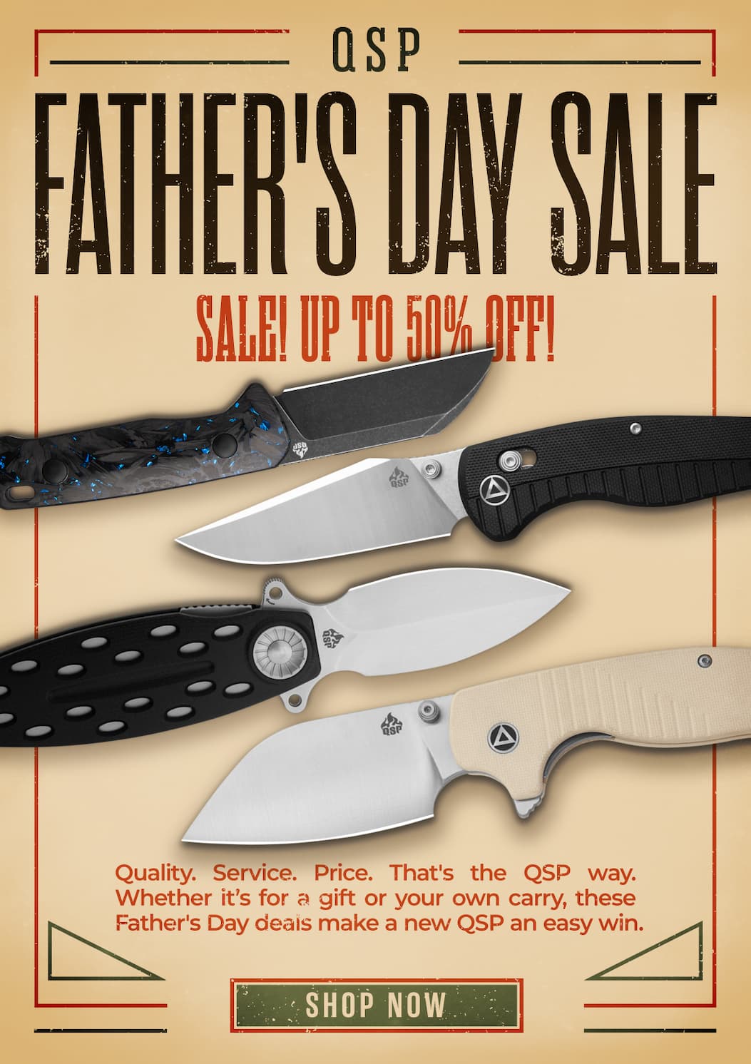 QSP Father's Day Sale