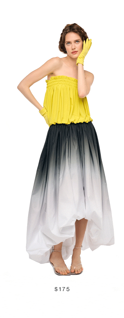 STRAPLESS PEASANT BODYSUIT