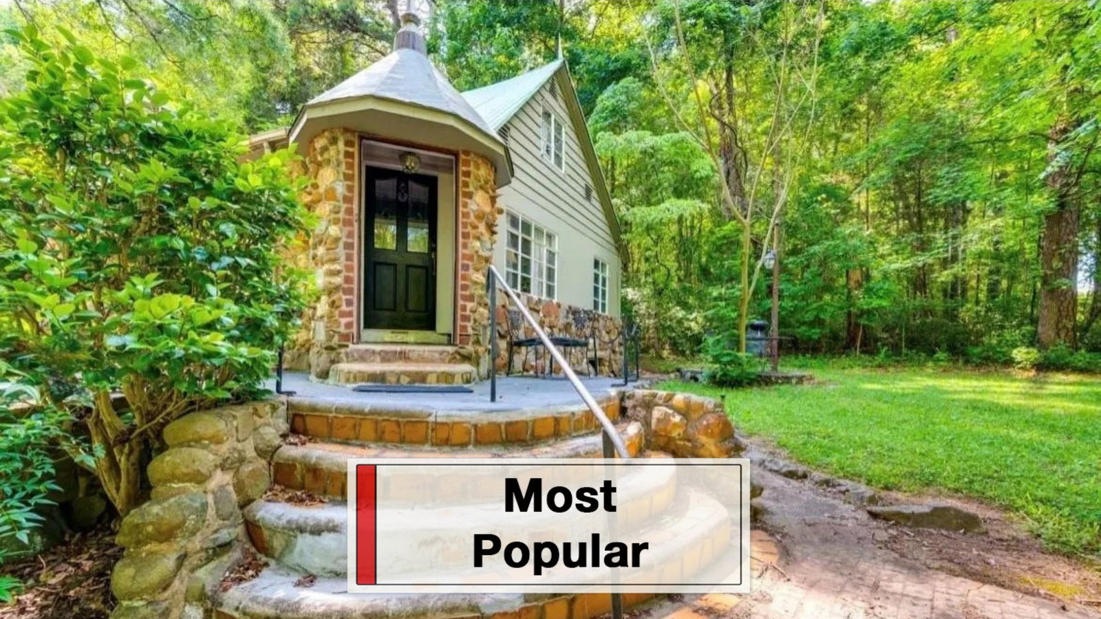 Whimsical Storybook Cottage Built With Salvaged Wood From Old Boxcars Lists for Just $250K