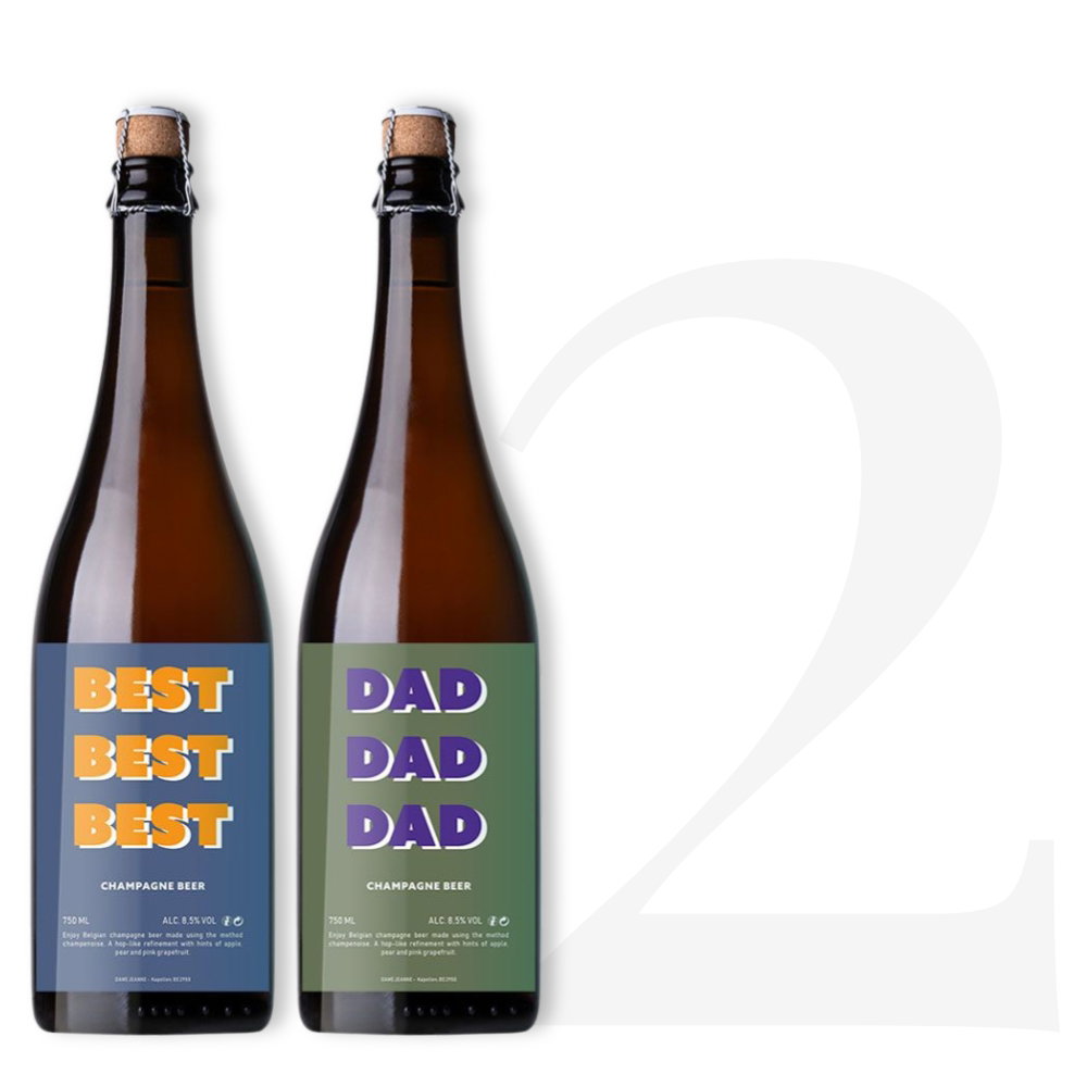 Personalised Brut Beer Duo