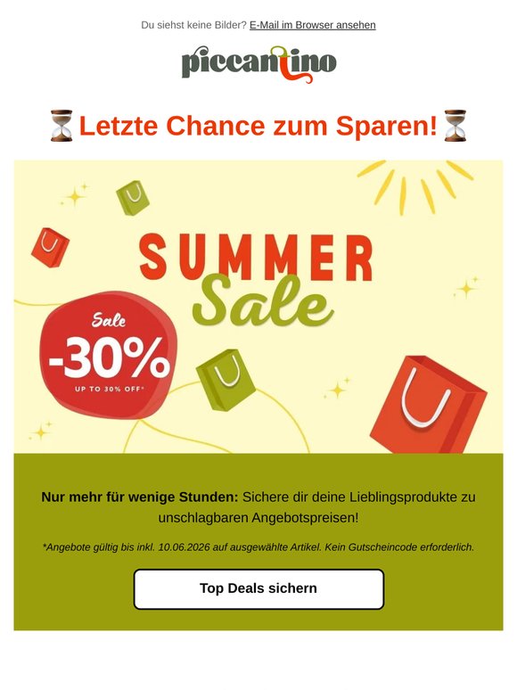 ⌛️ Nur mehr bis Mitternacht: bald enden unsere Deals!