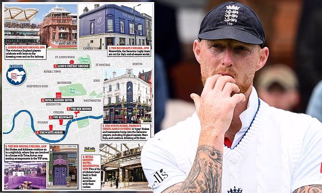 Downing £25 double rum and cokes in the 'Sloaney Pony' pub, mingling with Maro Itoje, an 11-hour booze session and the punch in the King's Road nightclub: Here's what REALLY happened and where - as Ben Stokes' and England's Lord's celebrations turned ugly