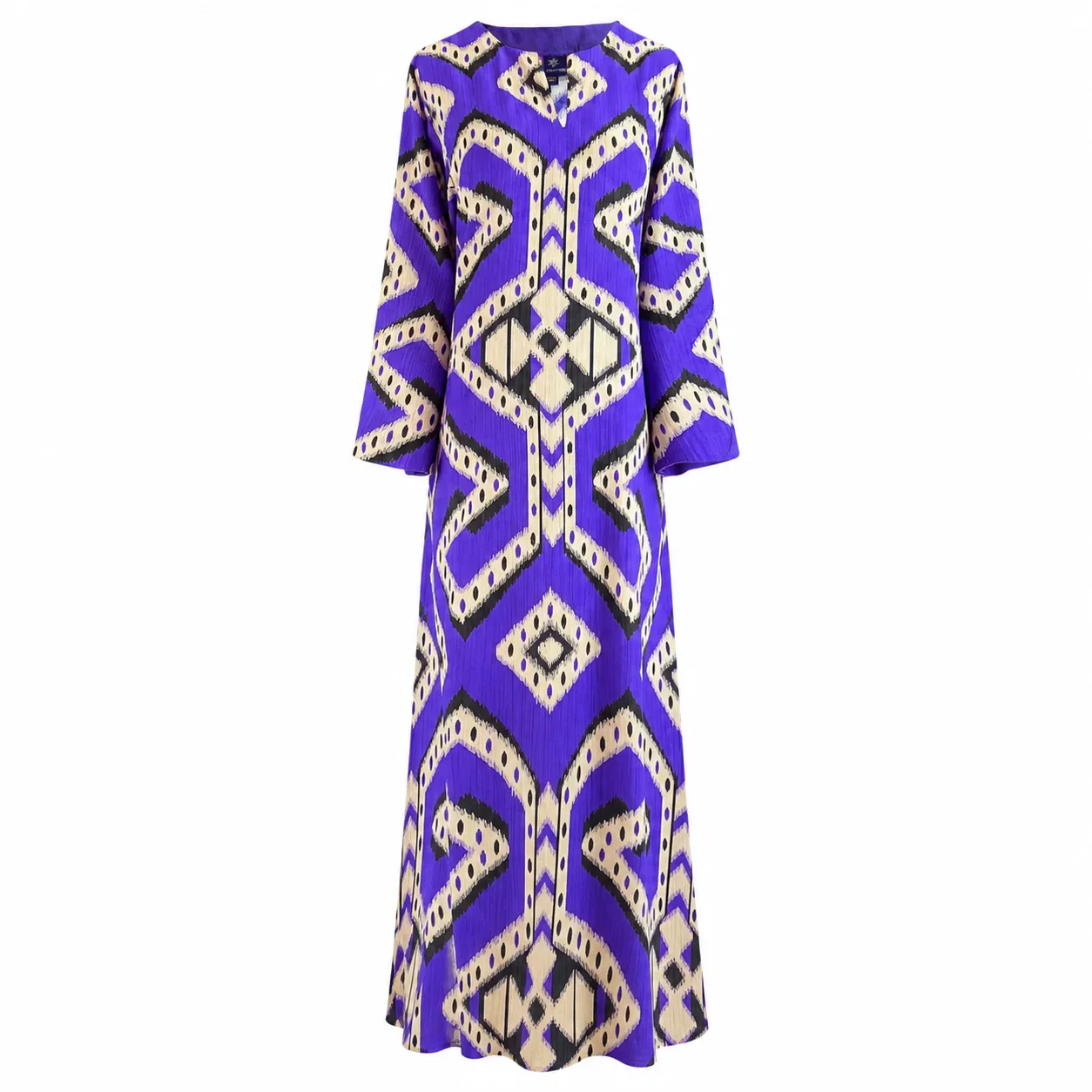 Image of Bukhara Purple Italian Silk Long Tunic