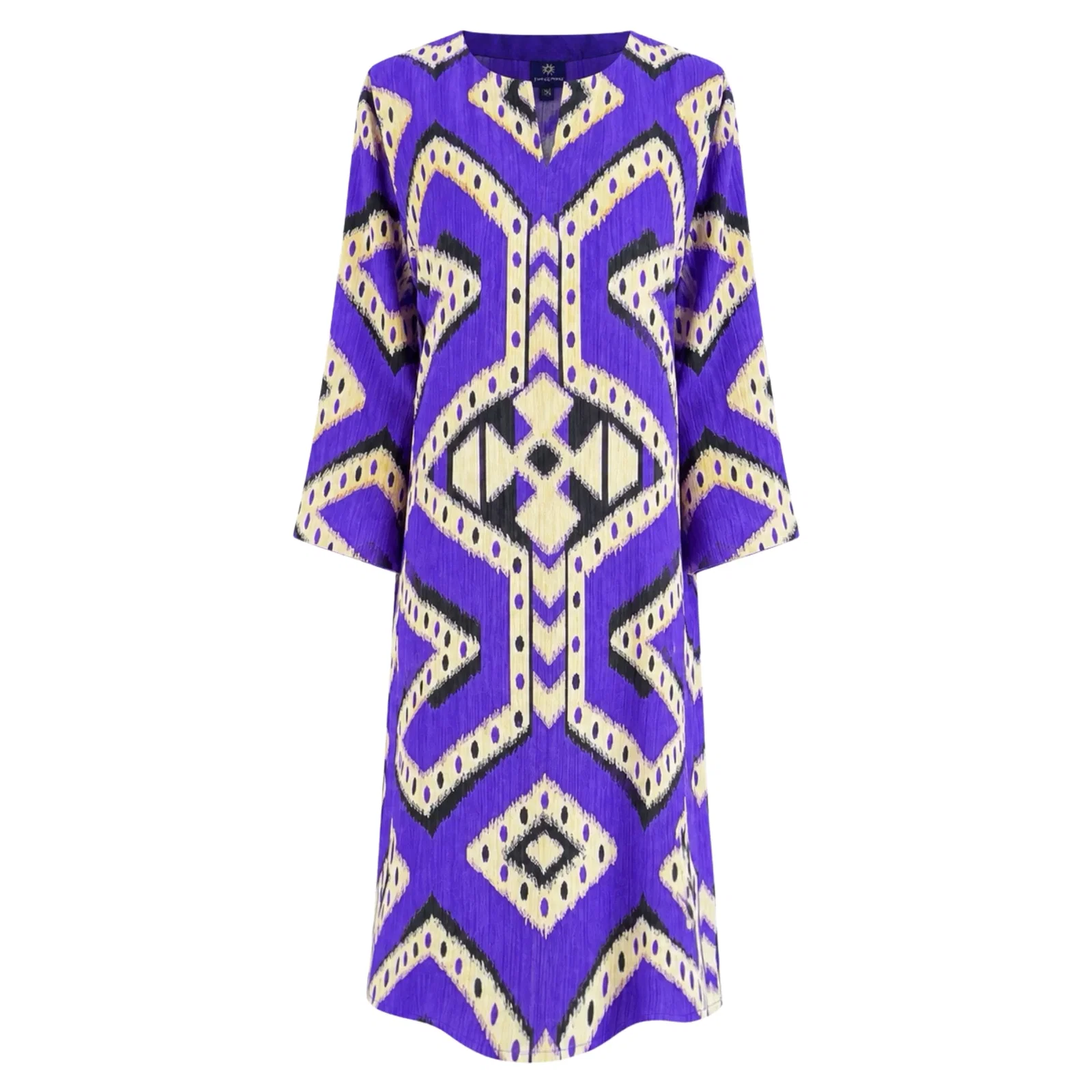 Image of Bukhara Purple Italian Silk Tunic