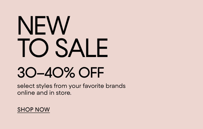 Shop New to Sale