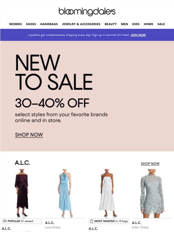 New to sale: A.L.C., Alice + Olivia & more