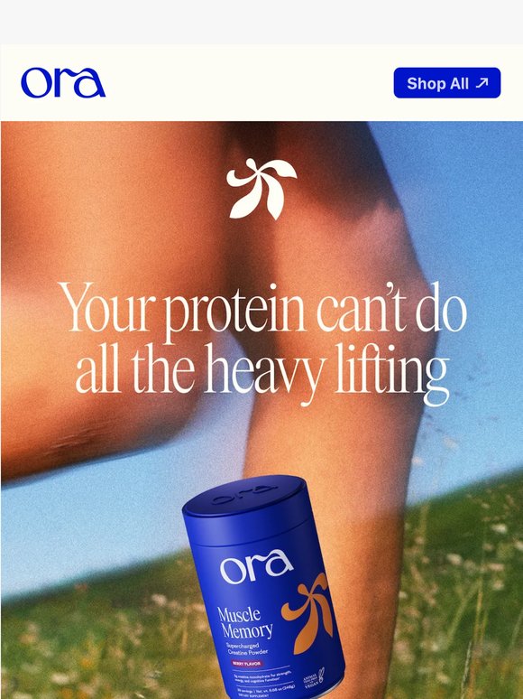 Your protein can't do all the heavy lifting