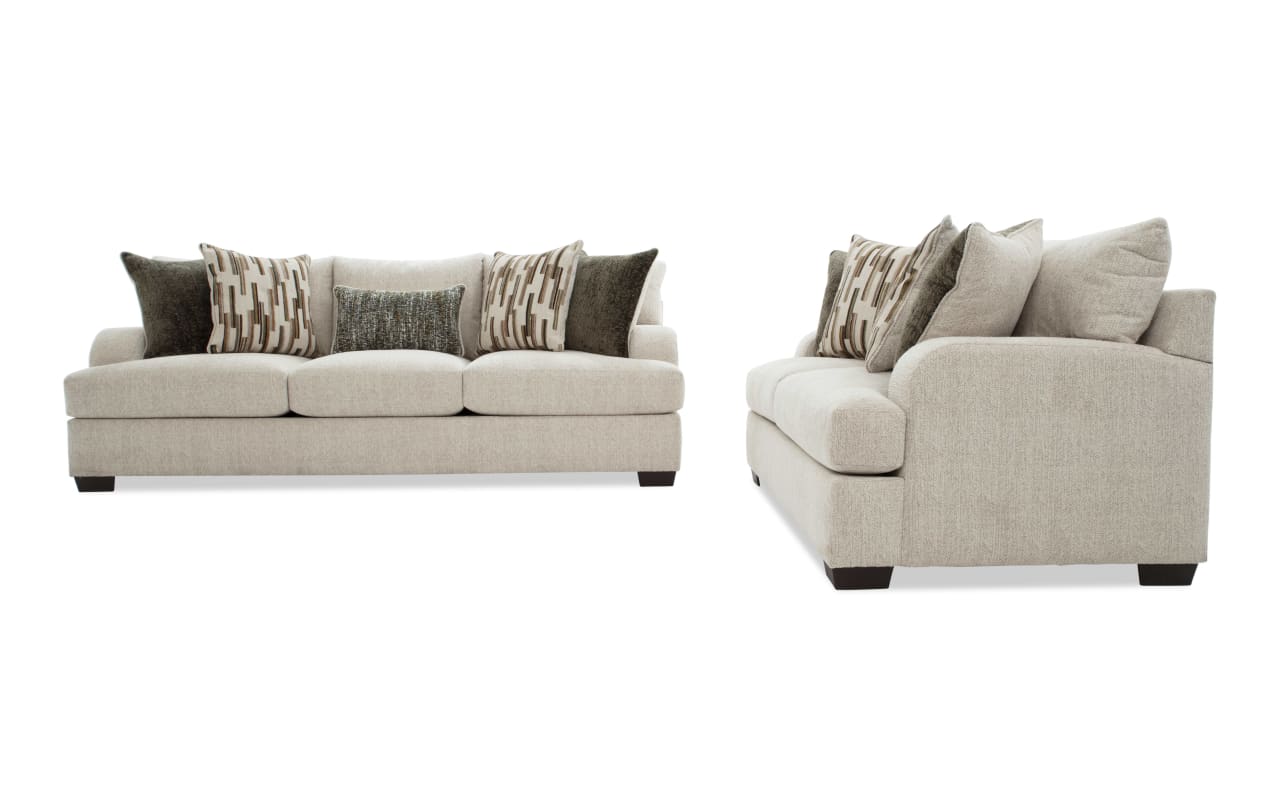 Cypress Beige 97'' Sofa & 70'' Loveseat