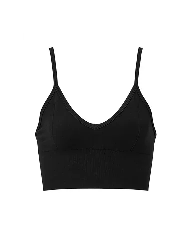 SEAMLESS MODAL RIBBED DELIGHT BRALETTE - black
