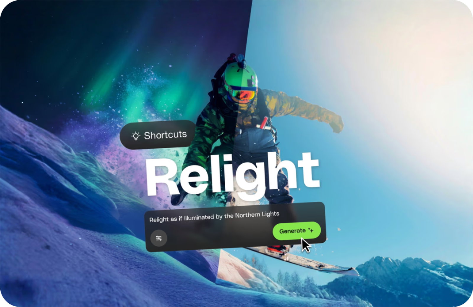 AI photo relighting