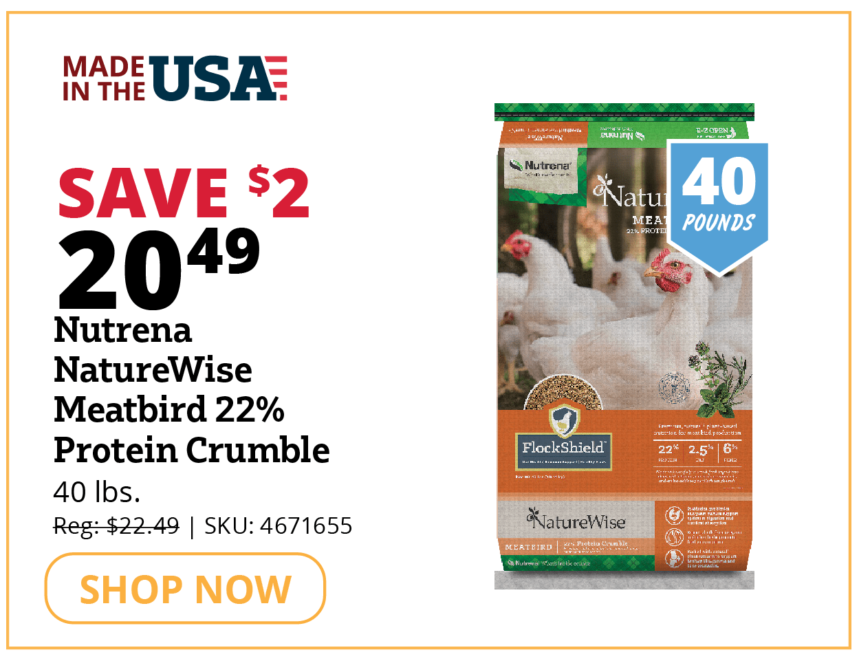 Nutreana NatureWise Meatbrid 22%