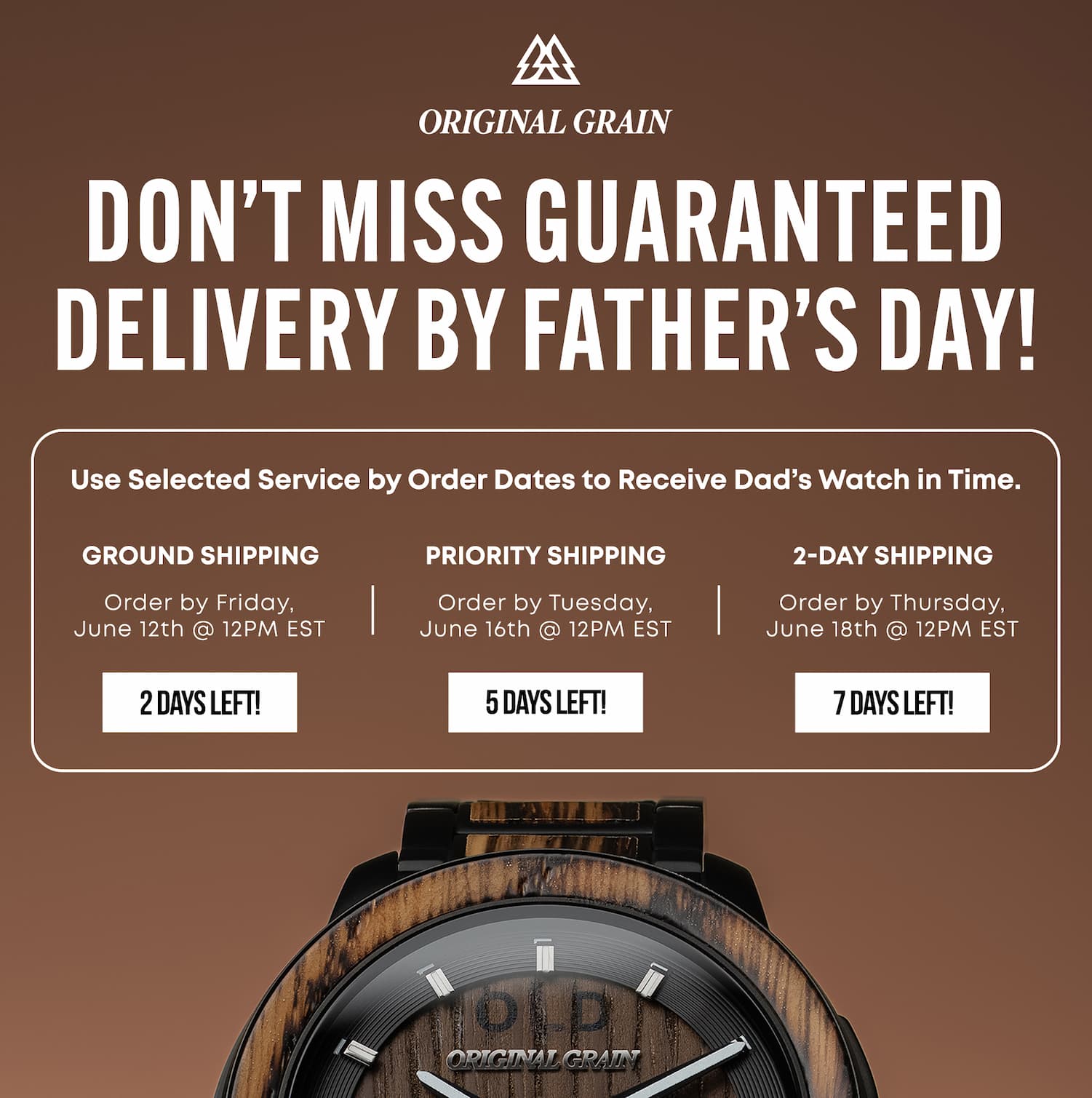 Father's Day Delivery Dates