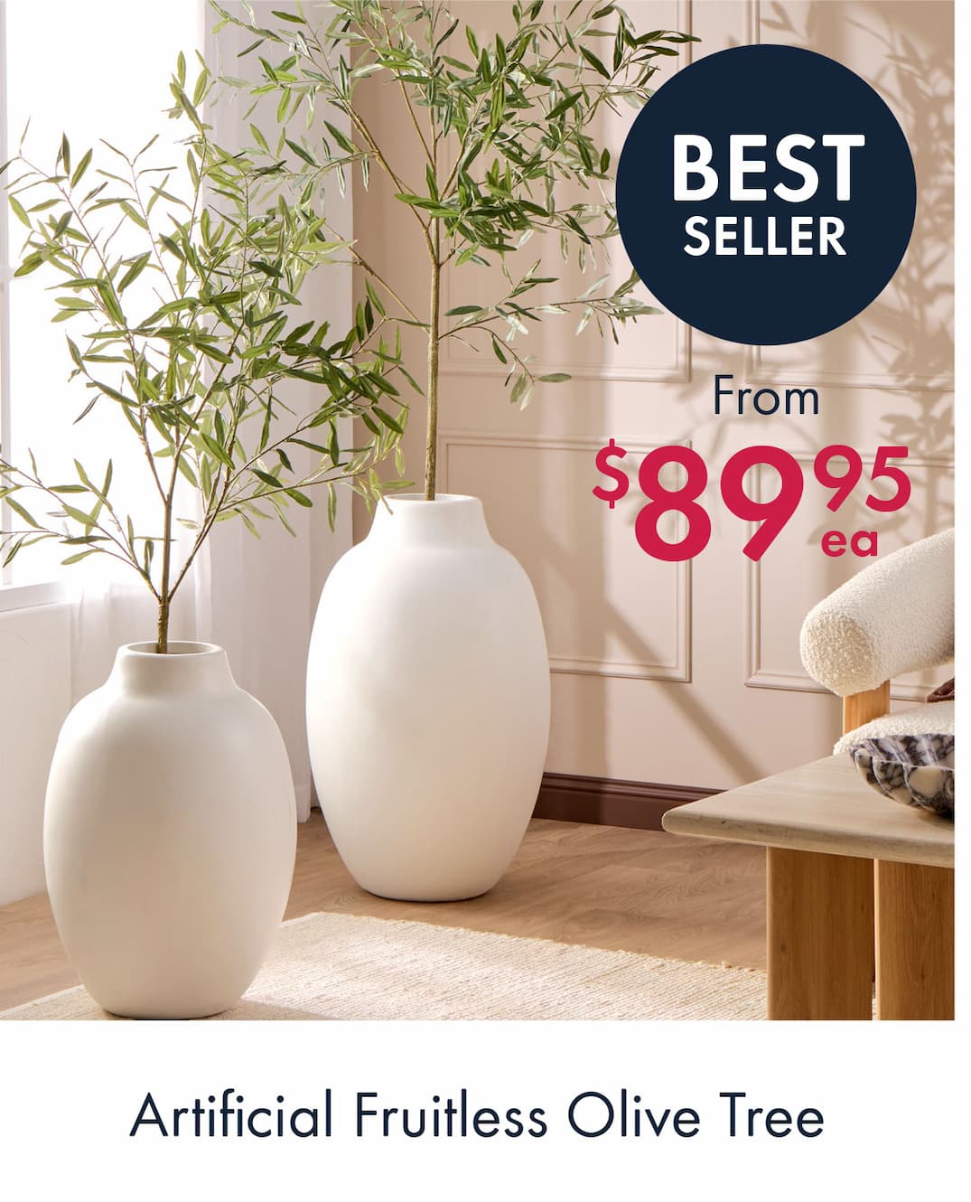 Artificial Fruitless Olive Tree