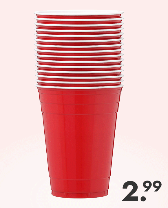 Partycups voor 2.99