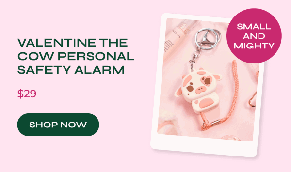 Valentine the Cow Personal Safety Alarm