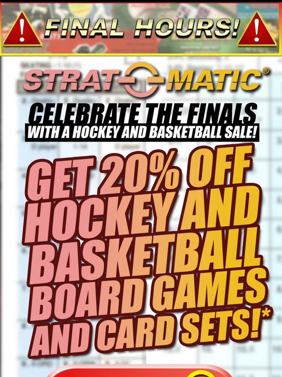 FINAL HOURS For This Huge Hockey And Basketball Sale!