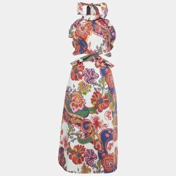 Multicolor Printed Linen Loves