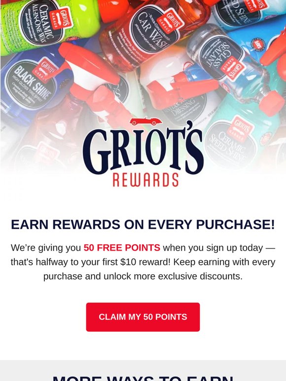 Get 50 Free Points, On Us 🏆