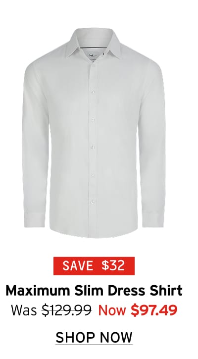 Maximum Two Ply Cotton Premium Slim Dress Shirt