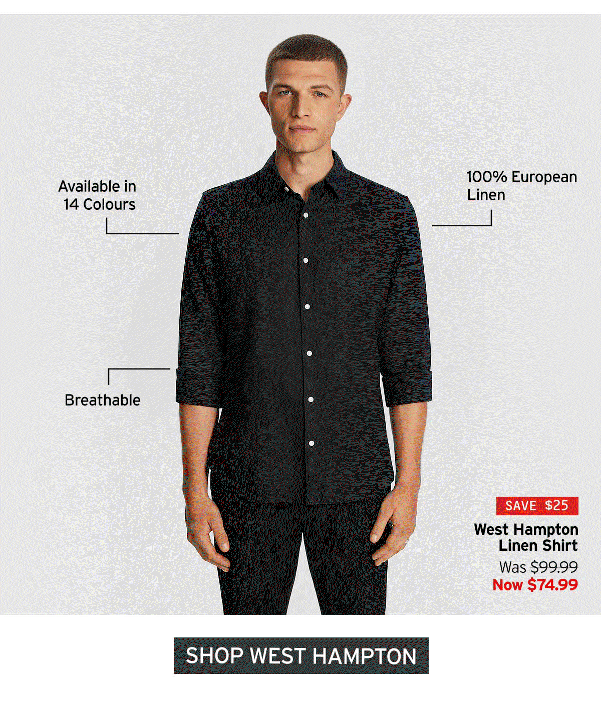 West Hampton Pure Linen Shirt