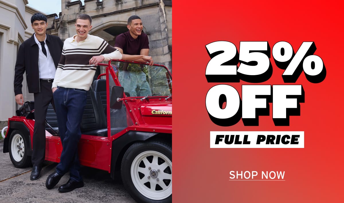 25% Off Full Price