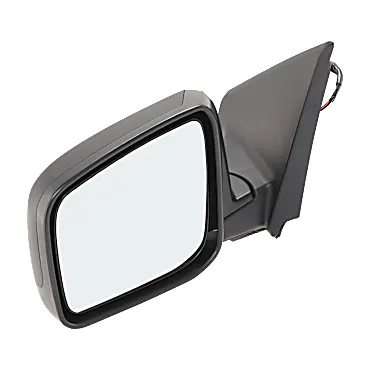 JC Whitney Driver Side Mirror, Power Adjust, Heated, Manual Folding, Paintable, No Signal Light, No Memory, No Puddle Light, No Auto-Dim, No Blind Spot Feature