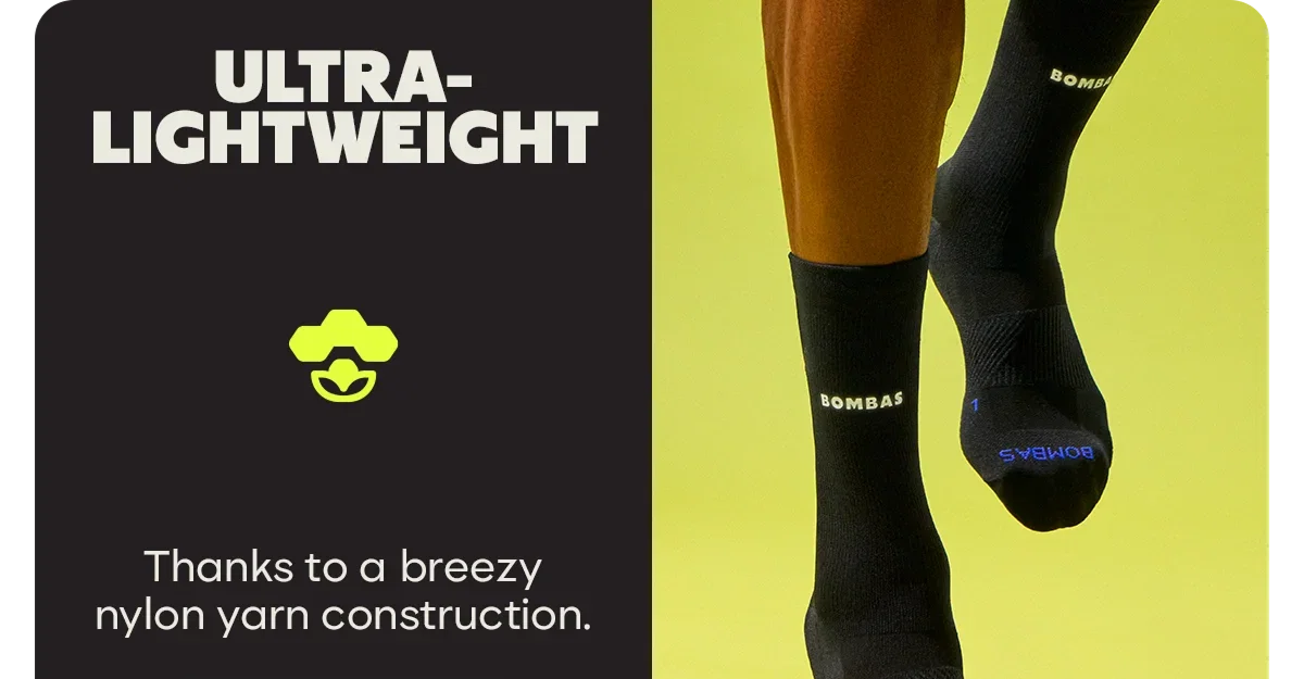 ULTRA-LIGHTWEIGHT. Thanks to a breezy nylon yarn construction.