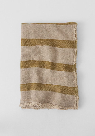 Stripe Linen Throw