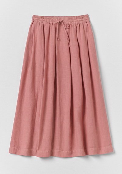Garment Dyed Linen Skirt