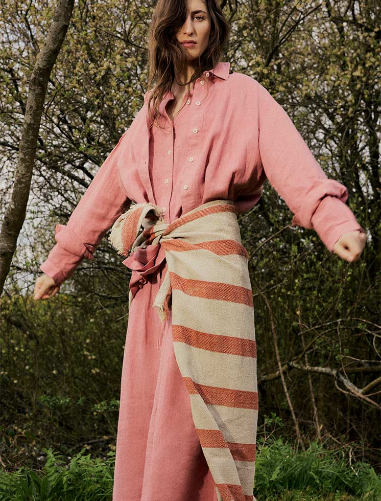 Garment Dyed Linen Easy Shirt