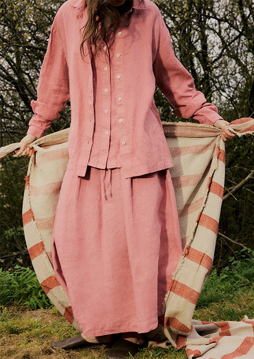 Garment Dyed Linen Easy Shirt