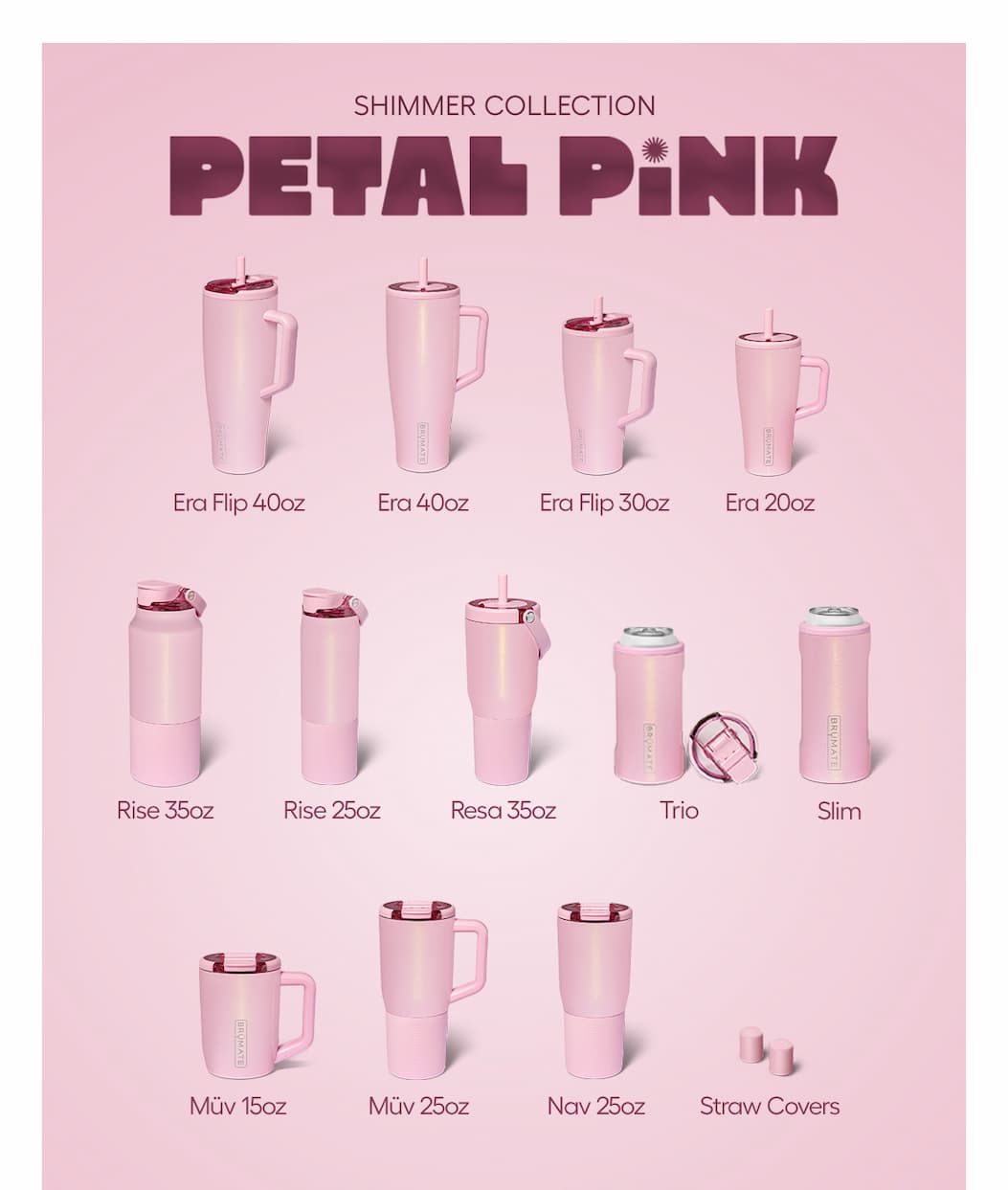 Shimmer Collection Petal Pink