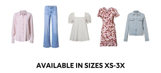 AVAILABLE IN SIZES XS-3X