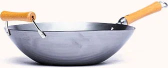 Joyce Chen Classic Series 14-Inch Carbon Steel Wok with Birch Handles