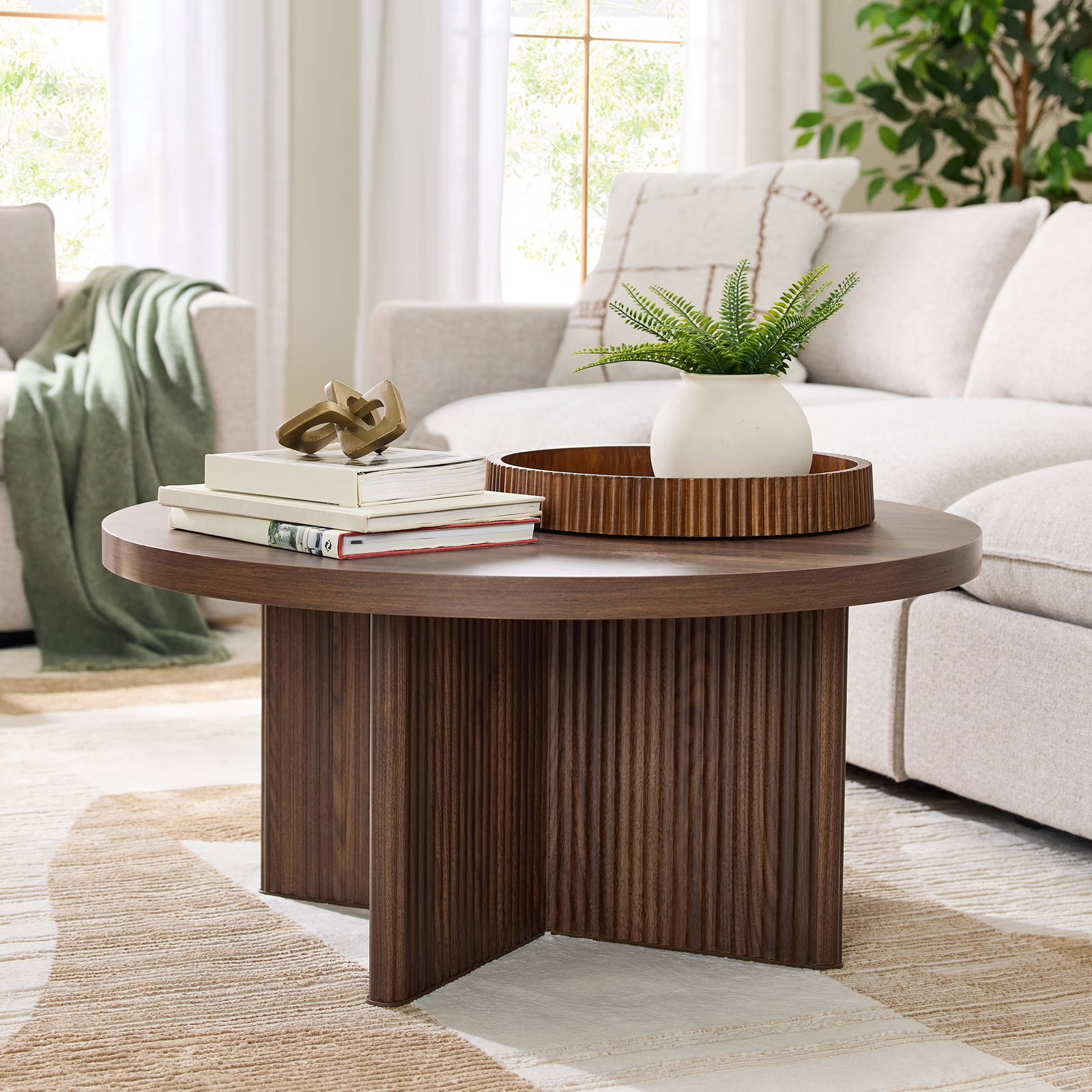 Fluted Coffee Table