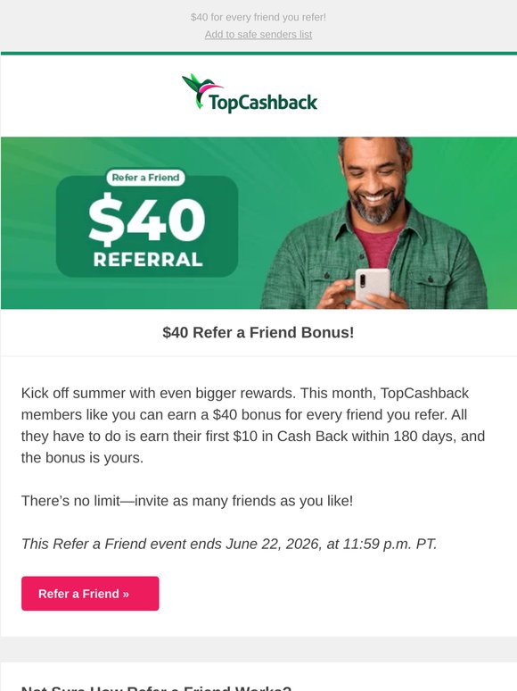 Add $40 to your cart 🛒✨💰