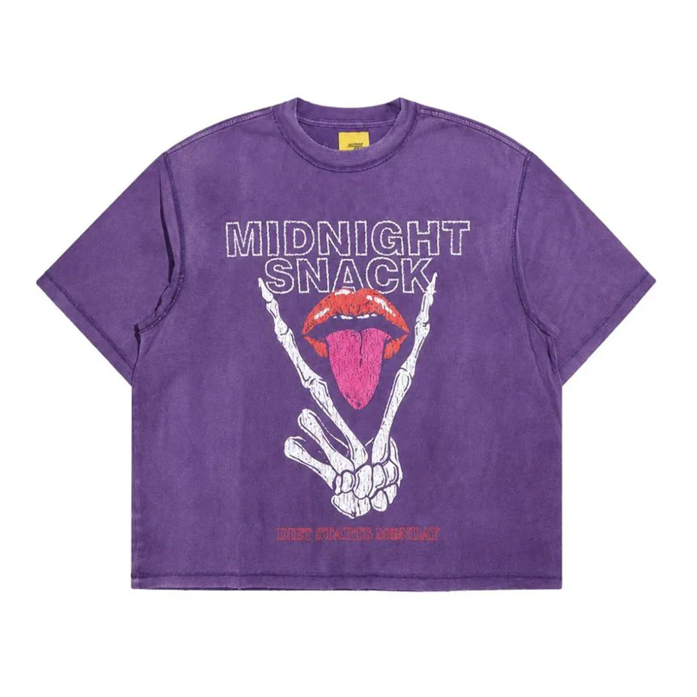 Image of Diet Starts Monday Midnight Snack SS Tee - WASHED PURPLE