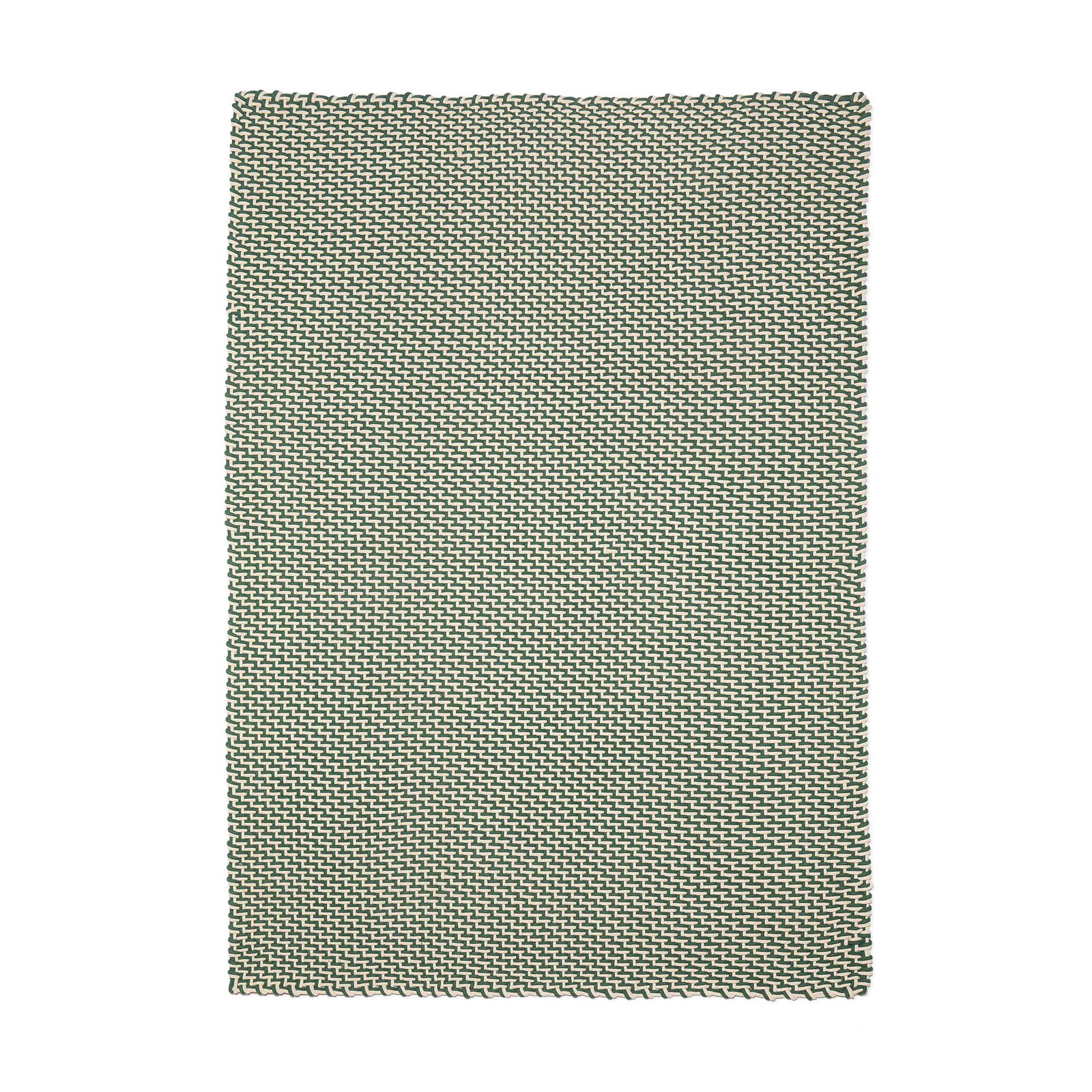 Image of Macrame Rug Green & Cream (4 Sizes)