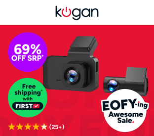 Kogan 4K Dual Dash Camera with ADAS & GPS (Front & Rear) Product Image