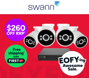 Swann AdvancedX™ Wired NVR 8 Channel 4 x 4K Security Camera System with 24/7 Recording Product Image