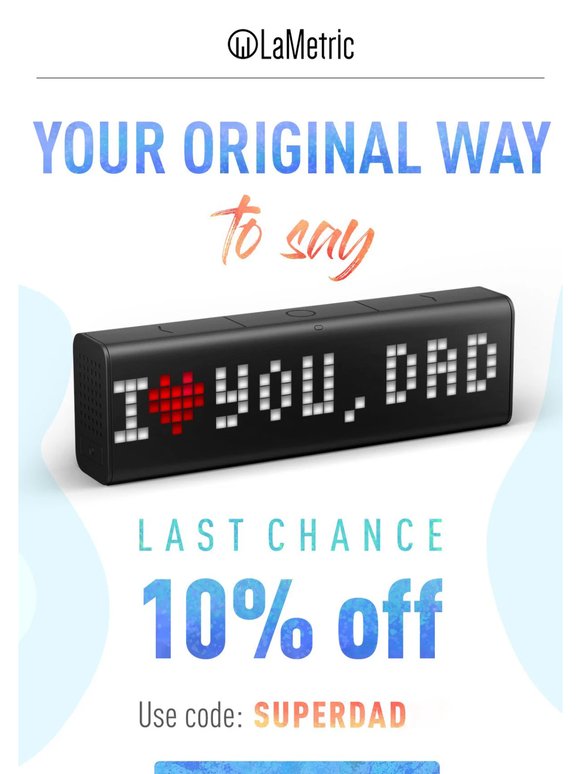 📣 Father's Day Sale [Last Chance]