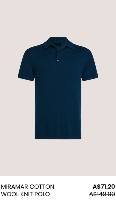 Miramar Cotton Wool Knit Polo