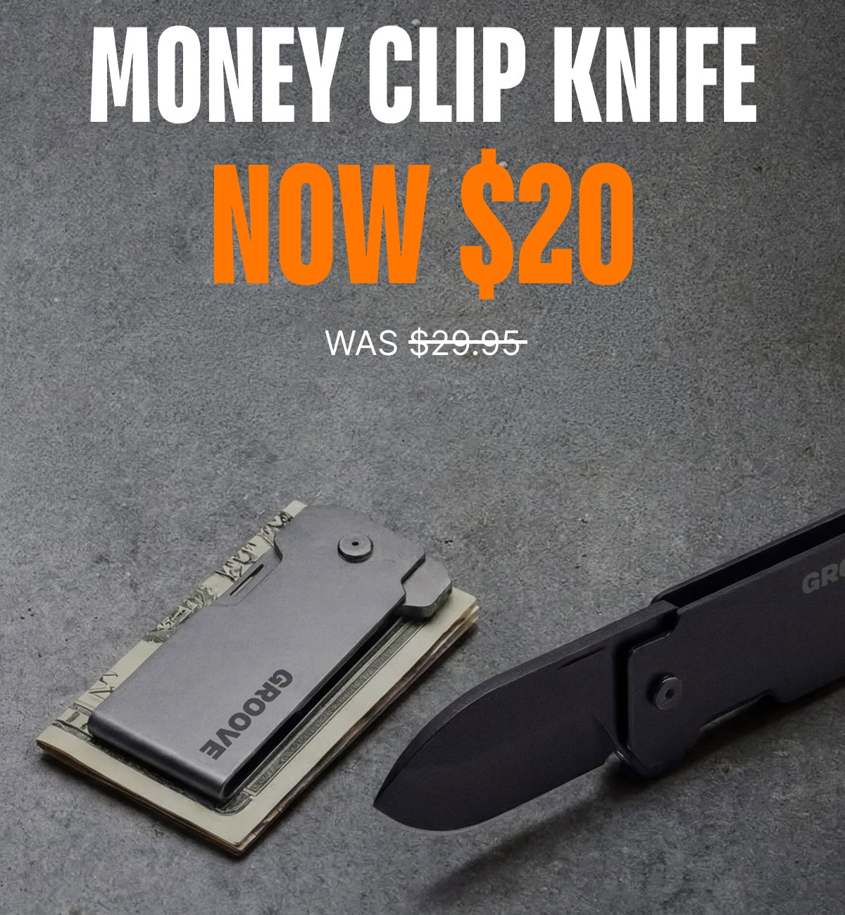 Money Clip Knife NOW $20 (was $29.95)