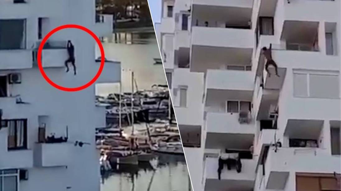 Naakte toerist (29) bengelt aan balkon op Ibiza en stort zeven verdiepingen naar beneden