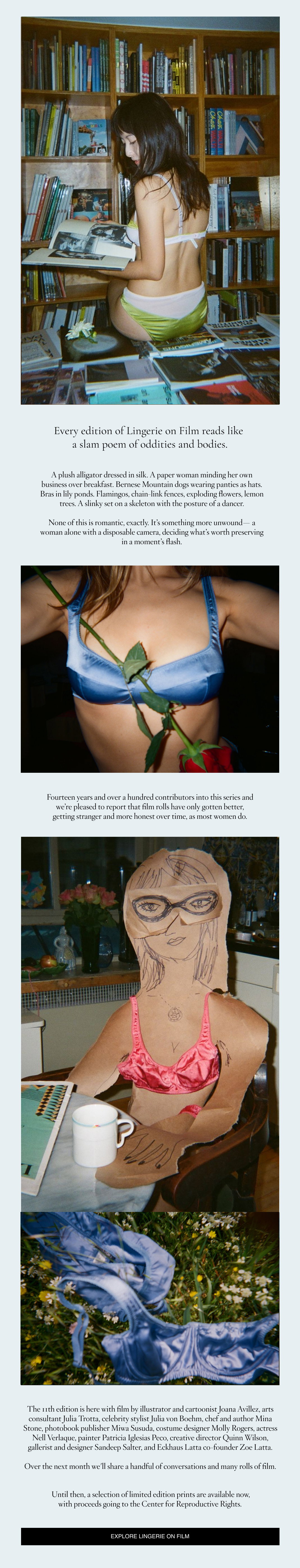 the eleventh edition of Lingerie on Film is here 