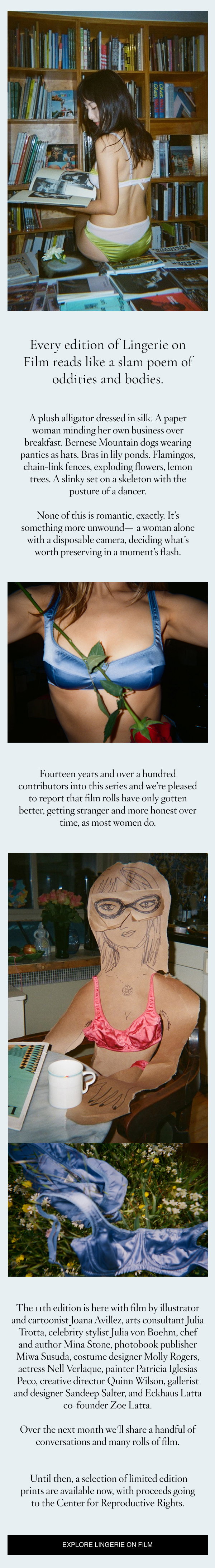 the eleventh edition of Lingerie on Film is here 