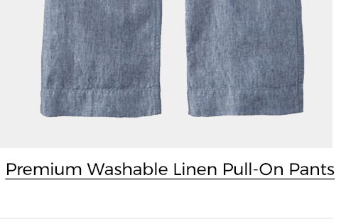 Premium Washable Linen Pull-On pants