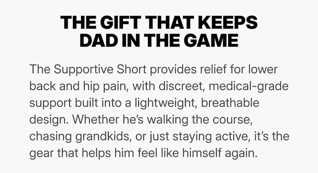 headline: the gift that keeps dad in the game